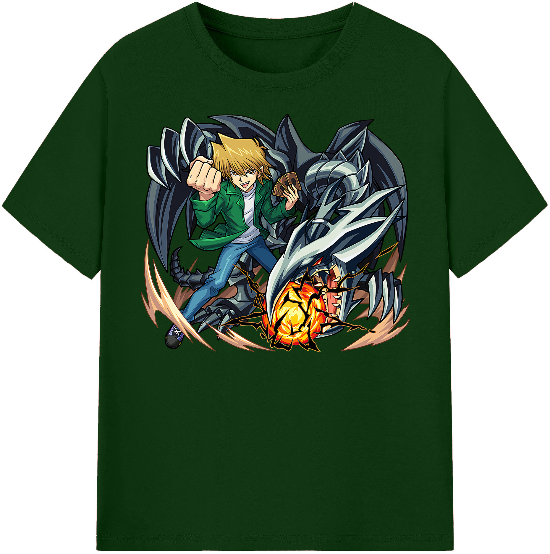 （画像用） 遊☆戯☆王 Yu-Gi-Oh! 綿100％半袖Tシャツ（フロントプリント）